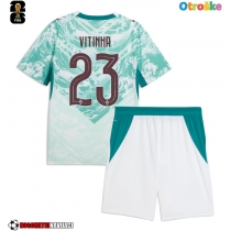 Otroške Nogometnih dresov Portugalska Vitinha #23 Gostujoči SP 2026 Kratki rokavi (+ hlače)